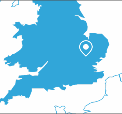 Map showing Nyobolt's Haverhill location